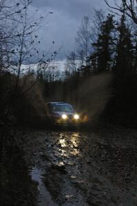 Kyle Sarasin / Mikael Johansson	Ford Focus SVT his the puddle near the end of SS16, Gratiot Lake 2.