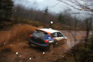 Eric Burmeister / Dave Shindle Mazda Mazdaspeed 3 hits the final puddle on Gratiot Lake 2, SS16.