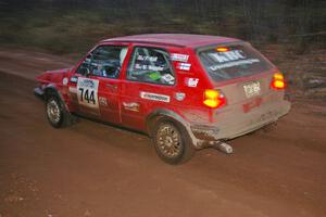 Paul Koll / Matt Wappler VW GTI transits Gratiot Lake 2, SS16.