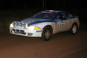 Paul Ritchie / Drew Ritchie Mitsubishi Eclipse GSX transit through Gratiot Lake 2, SS16.