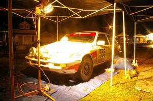 Colin McCleery / Jimmy Brandt Merkur XR4Ti gets serviced during Kenton service #2.