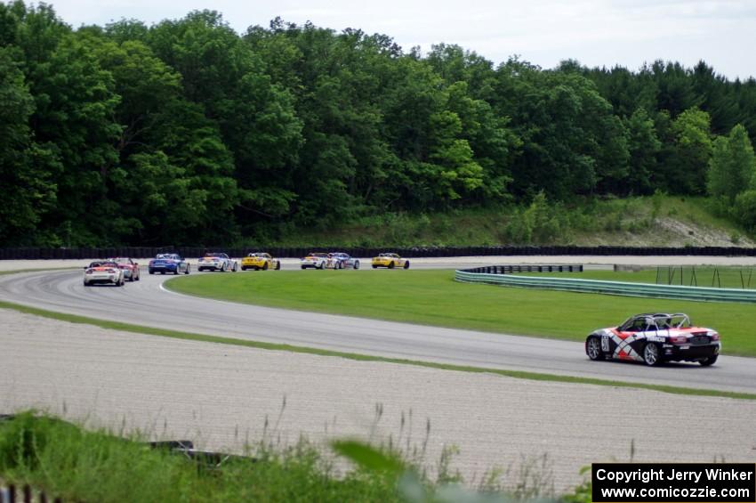 MX-5s through the carousel