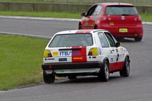 Steve Hendricks' SSC VW Rabbit and Harlan Donaldson's ITB VW Golf