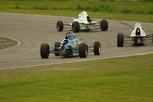 Alan Murray's Swift DB-1, Tony Foster's Swift DB-1 and Bill Bergeron's Van Diemen RF90 Formula Fords