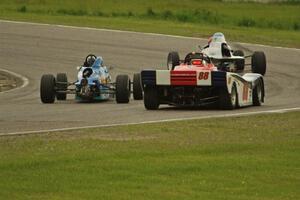 Tony Foster's Swift DB-1 Formula Ford, Bill Bergeron's Van Diemen RF90 Formula Ford and Dave Schaal's Spec Racer Ford