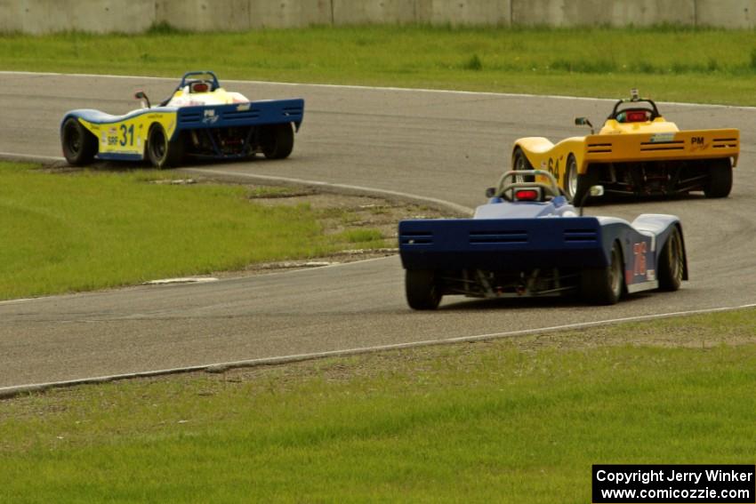 Jeff Beck, Matt Gray and Reid Johnson all in Spec Racer Fords