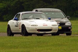 Tim Porter's Spec Miata Mazda Miata and Tom Daly's SSC VW Rabbit