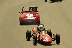 Jim Gaffney's RCA Formula Vee and Tom Daly's Austin-Healey Sprite