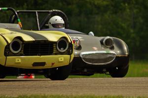 John Hagen's Triumph TR-4 and Phil Schaefer's Austin-Healey Sprite