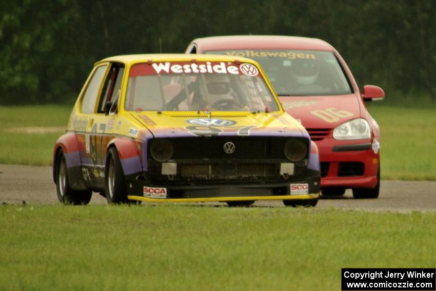 Jimmy Griggs's GTL VW Rabbit and Steve Hendricks' SSC VW Rabbit