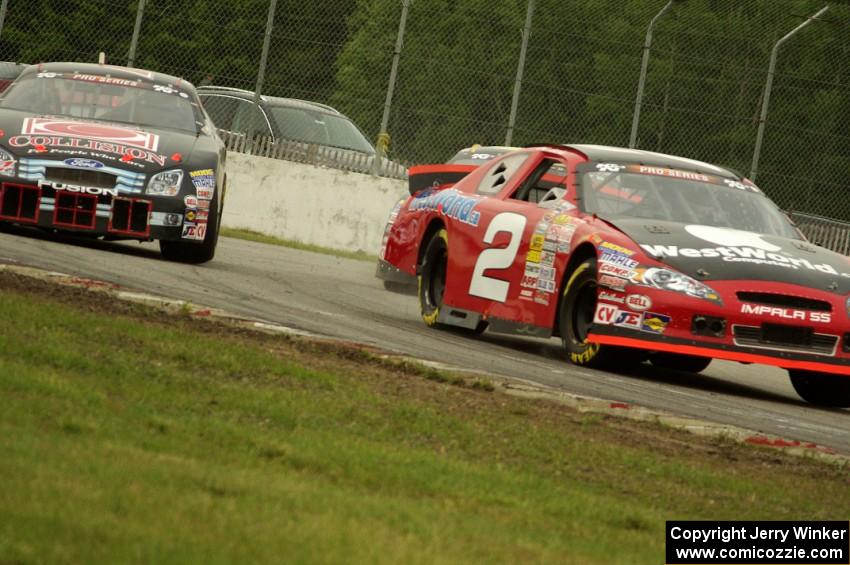 Carl Harr's Chevy Impala and Ronnie Jay's Ford Taurus