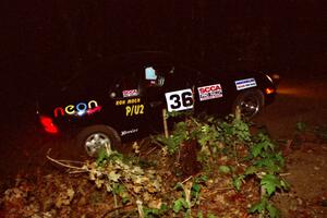 Evan Moen / Ron Moen Dodge Neon ACR on a stage during the first night.