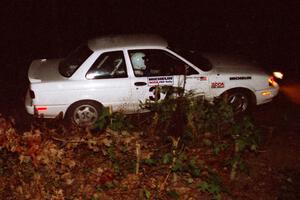 Roland McIvor / Brendan Bohan Nissan Sentra SE-R on a stage during the first night.