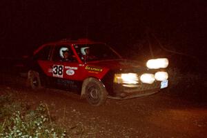 Jim Buchwitz / C.O. Rudstrom Mercury Lynx on a stage during the first night.