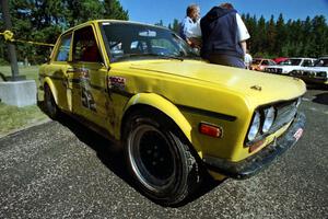Alex Timmermans / John Golden Datsun 510 at parc expose on day two.