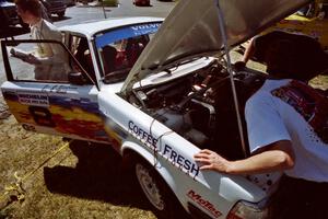 Bill Malik / Christian Edstrom Volvo 240 at parc expose on day two.