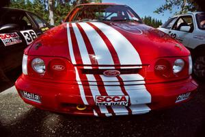 Mike Whitman / Paula Gibeault Ford Sierra Cosworth at parc expose on day two.