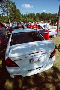 David Summerbell / Mike Fennell Mitubishi Lancer Evo IV at parc expose on day two