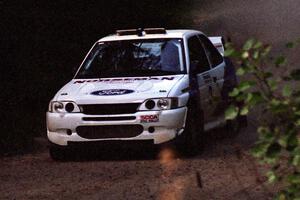 Carl Merrill / Lance Smith Ford Escort Cosworth RS near the start of SS8 (Thorpe Tower).