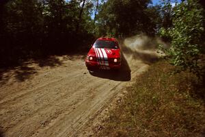 Mike Whitman / Paula Gibeault Ford Sierra Cosworth near the start of SS8 (Thorpe Tower).