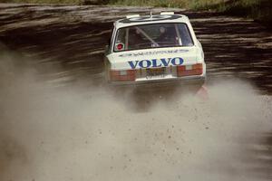 Bill Malik / Christian Edstrom Volvo 240 near the start of SS8 (Thorpe Tower).