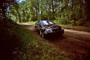 Jay Kowalik / Scott Embree Honda Civic CVT near the start of SS8 (Thorpe Tower).