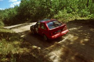 Rod Dean / Nichole Hunter Ford Escort GT near the start of SS8 (Thorpe Tower).