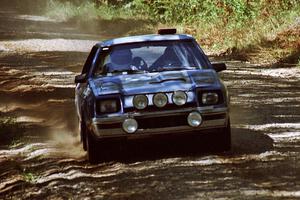 Brian Scott / Jamie Quaderer Dodge Shelby Charger near the start of SS8 (Thorpe Tower).