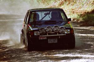 Jason Lajon / John Adleman VW GTI near the start of SS8 (Thorpe Tower).