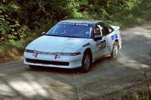 Chris Czyzio / Eric Carlson Mitsubishi Eclipse GSX at the spectator point on SS10 (Kabekona).