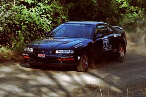 Jim Anderson / Martin Dapot Honda Prelude VTEC at the spectator point on SS10 (Kabekona).