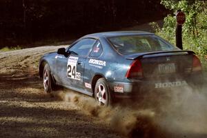 Jim Anderson / Martin Dapot Honda Prelude VTEC at the spectator point on SS10 (Kabekona).