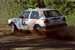 Doug Davenport / Al Kintigh VW GTI at the spectator point on SS10 (Kabekona).