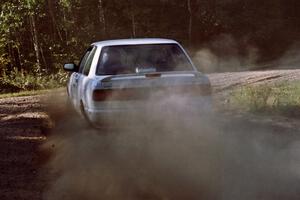 Roland McIvor / Brendan Bohan Nissan Sentra SE-R at the spectator point on SS10 (Kabekona).