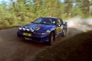 Steve Gingras / Bill Westrick Eagle Talon at speed on SS12 (Parkway).