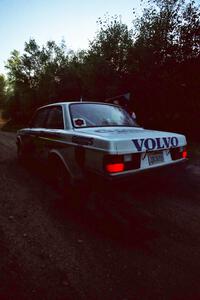 Bill Malik / Christian Edstrom Volvo 240 launches from the start of SS13 (Thorpe Tower).