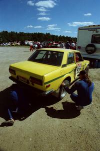 Alex Timmermans / John Golden Datsun 510 at Park Rapids service.