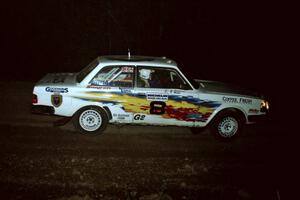 Bill Malik / Christian Edstrom Volvo 240 at the spectator point on SS16 (East Steamboat).