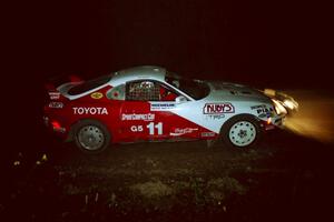 Ralph Kosmides / Joe Noyes Toyota Supra at the spectator point on SS16 (East Steamboat).