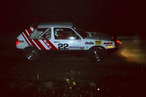 Dave White / Cindy Krolikowski VW GTI at the spectator point on SS16 (East Steamboat).