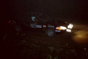 Jay Kowalik / Scott Embree Honda Civic CVT at the spectator point on SS16 (East Steamboat).