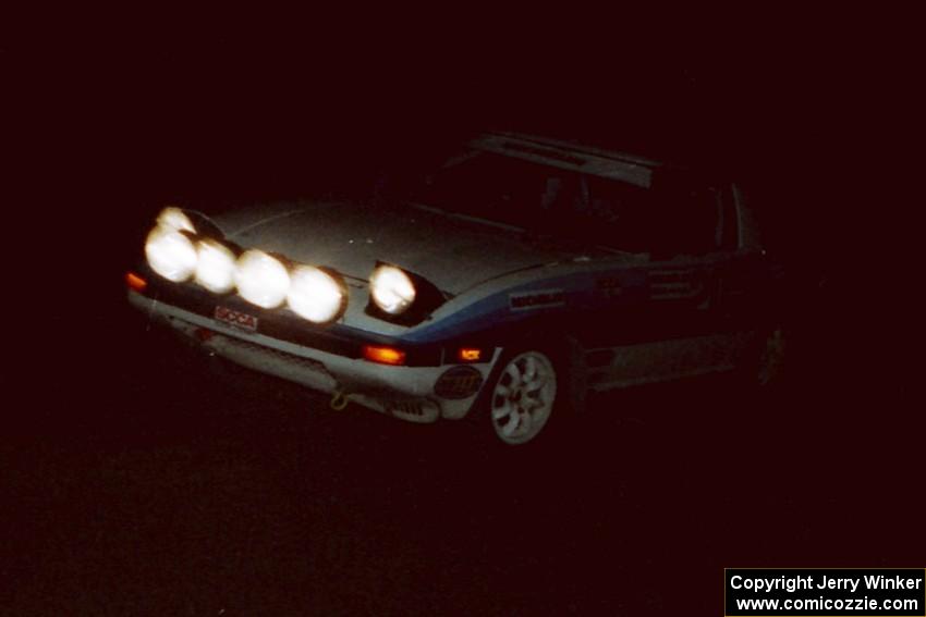 Mike Hurst / Rob Bohn Mazda RX-7 on SS4 (Waptus).