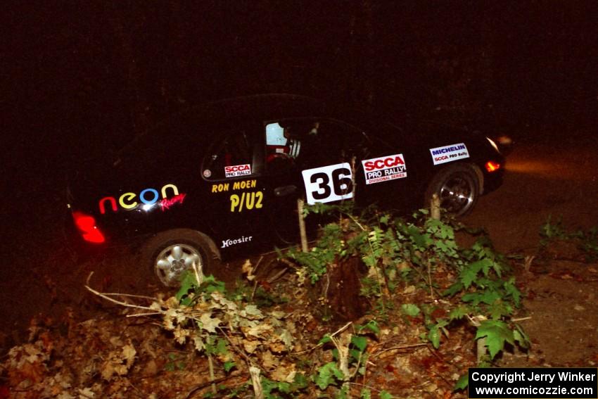 Evan Moen / Ron Moen Dodge Neon ACR on a stage during the first night.