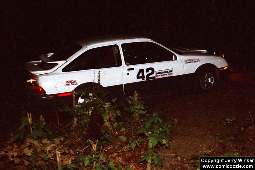 Colin McCleery / Jeff Secor Merkur XR4Ti on a stage during the first night.