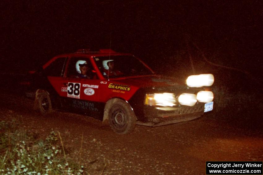 Jim Buchwitz / C.O. Rudstrom Mercury Lynx on a stage during the first night.