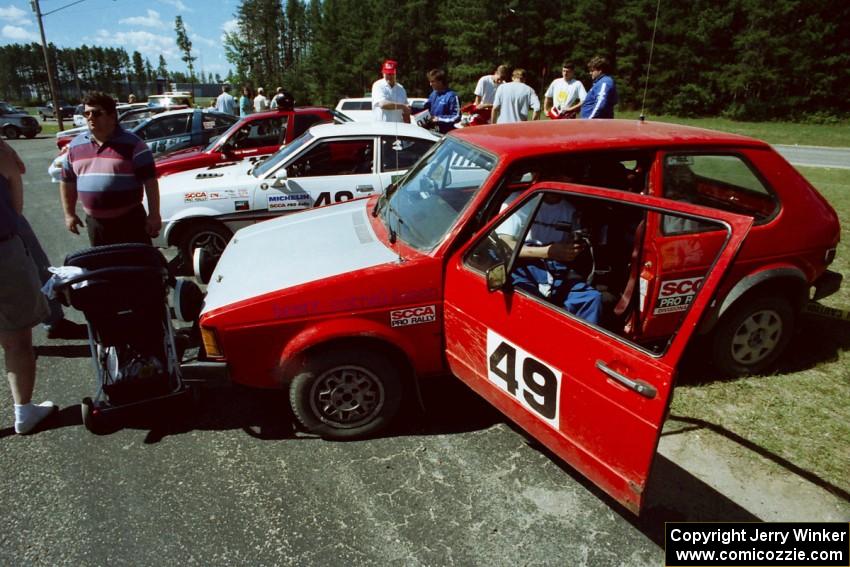 Brett Corneliusen / Brenda Corneliusen VW Rabbit at parc expose.