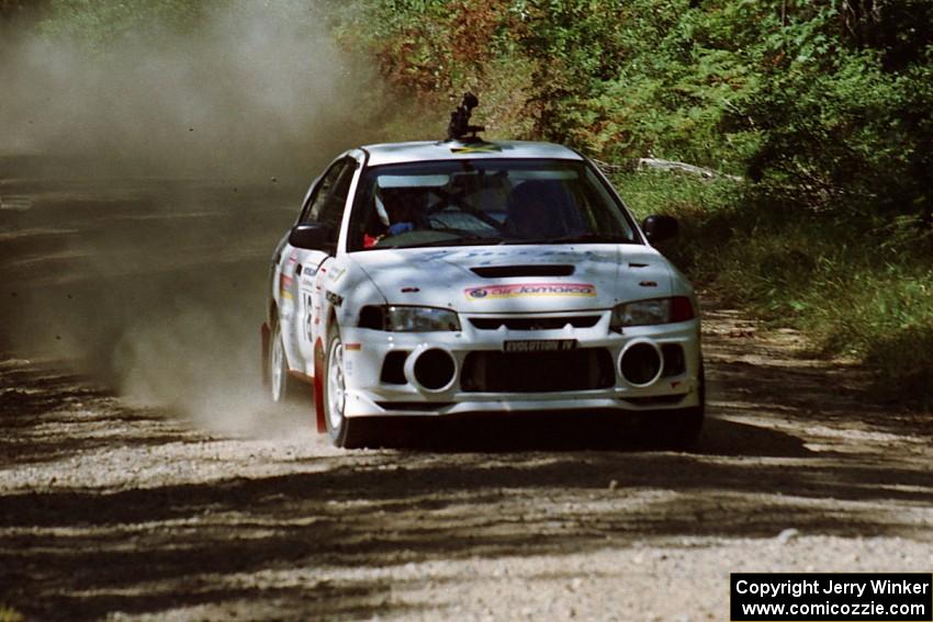 David Summerbell / Mike Fennell Mitubishi Lancer Evo IV near the start of SS8 (Thorpe Tower).