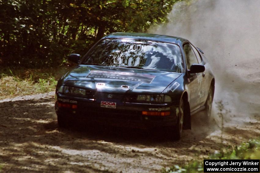 Jim Anderson / Martin Dapot Honda Prelude VTEC near the start of SS8 (Thorpe Tower).