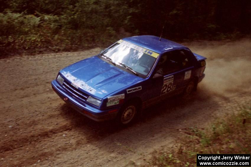 Kendall Russell / Lynn Dillon Dodge Shadow near the start of SS8 (Thorpe Tower).