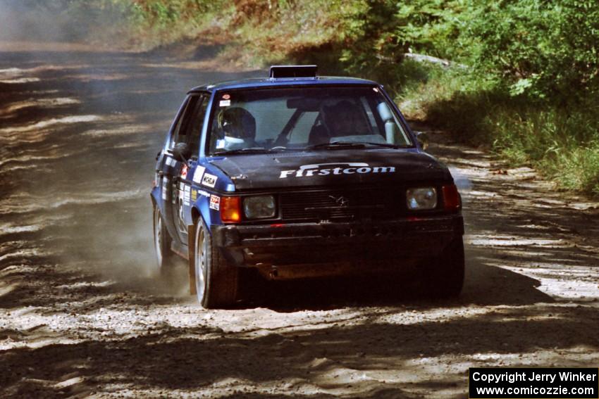 Mark Utecht / Doug Dill Dodge Omni GLH Turbo near the start of SS8 (Thorpe Tower).